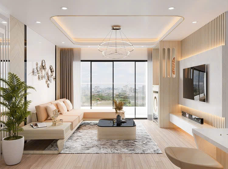 Thiết Kế Nội Thất Chung Cư Minh Khai- Hà Nội- 2 ngủ