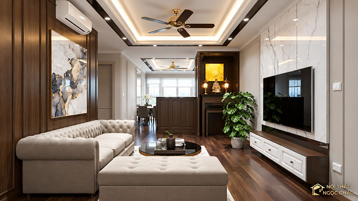 Nội thất chung cư Golder City Chị Hoài