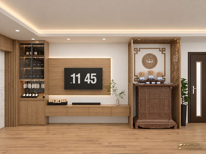 Thiết Kế Nội Thất Chung Cư Phú Điền- Bắc Ninh- 2 ngủ