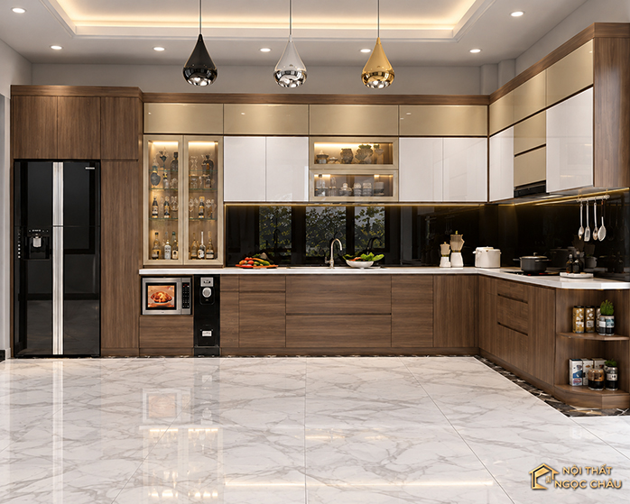 Thi công tủ bếp nhựa trọn gói
