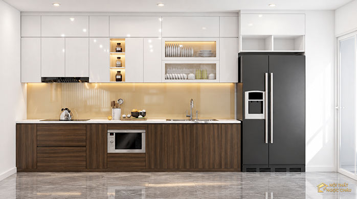 TỦ BẾP LAMINATE EM MẠNH