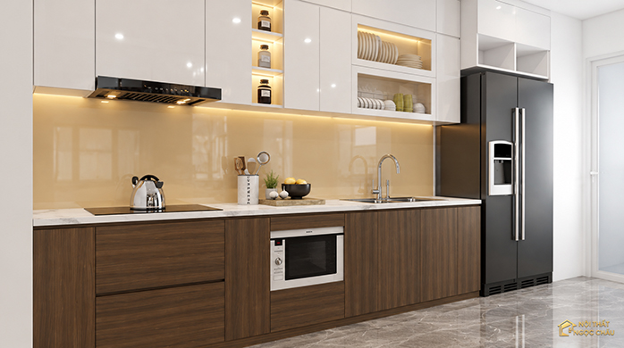 TỦ BẾP LAMINATE EM MẠNH
