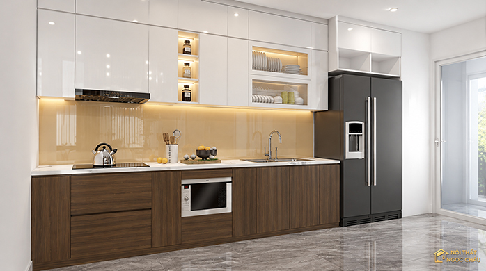 TỦ BẾP LAMINATE EM MẠNH