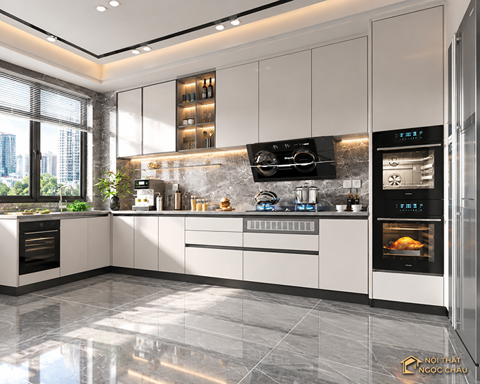 Tủ bếp nhựa Acrylic Anh Bách- Bắc Cầu