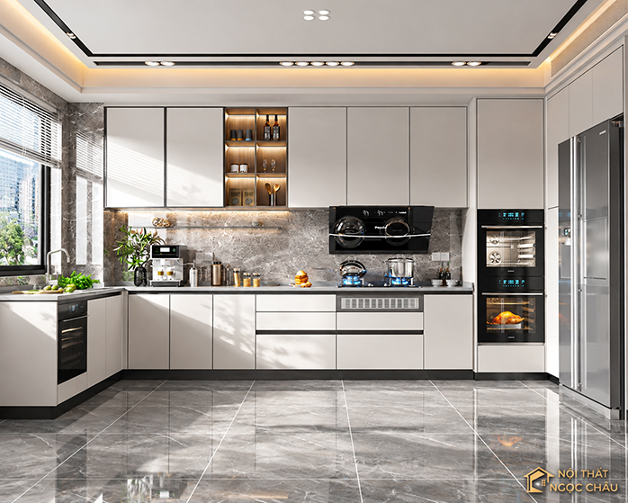 Tủ bếp nhựa Acrylic Anh Bách- Bắc Cầu