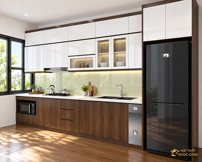 Thi công tủ bếp Acrylic và nội thất tại Hà Nội