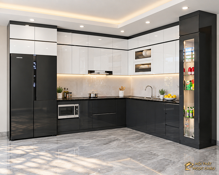 Tủ bếp nhà chị Trâm tại Hoàng Cầu