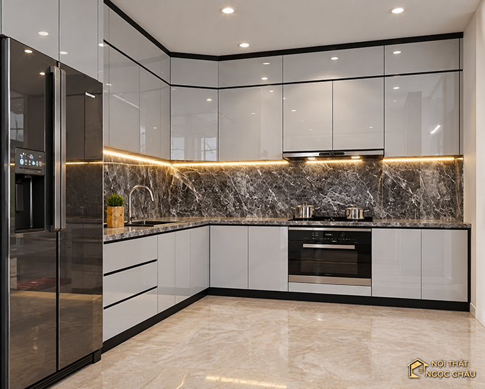 Tủ bếp nhà em Vinh tại Nguyễn Văn Cừ