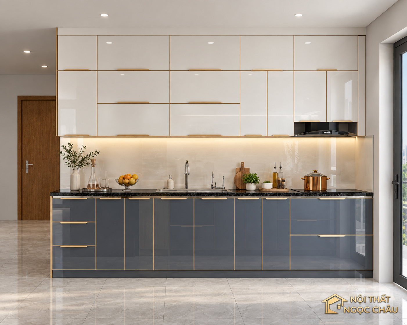 Tủ bếp anh Hùng chung cư khải sơn