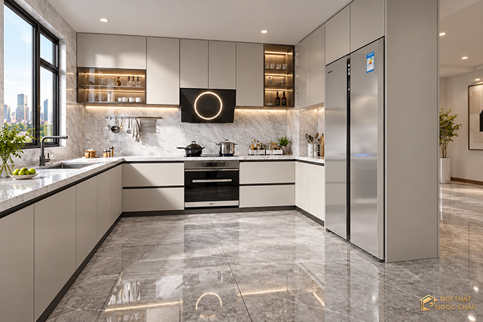 TỦ BẾP LAMINATE -Cô Hằng