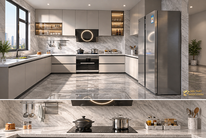 TỦ BẾP LAMINATE -Cô Hằng
