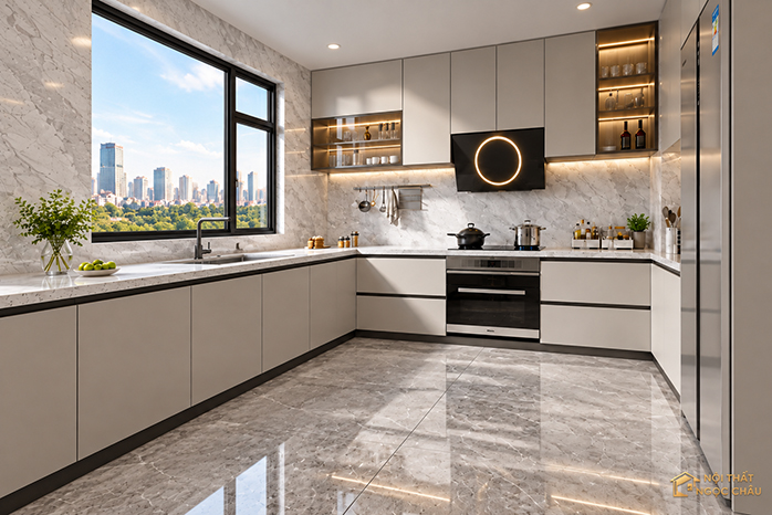 TỦ BẾP LAMINATE -Cô Hằng