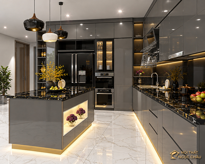 Tủ bếp nhựa chi Phương- Bồ Đề