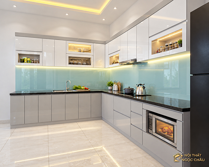 Tủ bếp nhựa nhà chú Bắc tại Từ Sơn