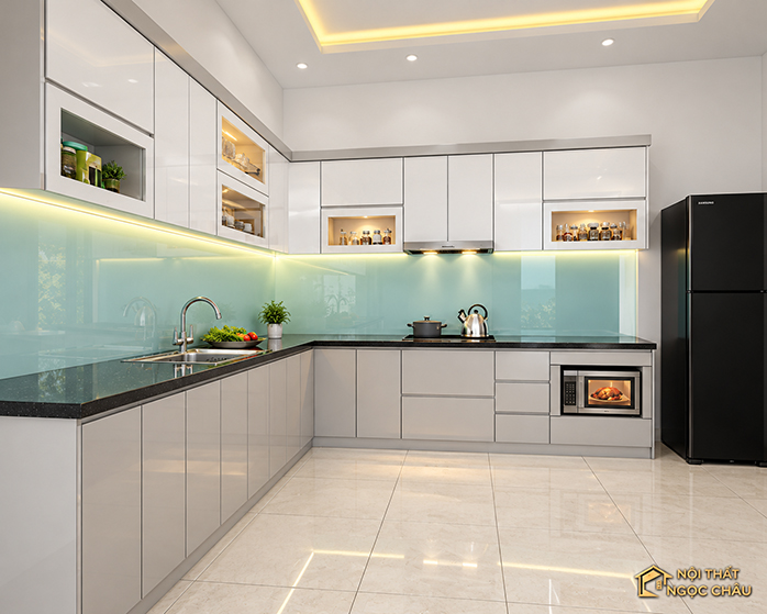 Tủ bếp nhựa nhà chú Bắc tại Từ Sơn