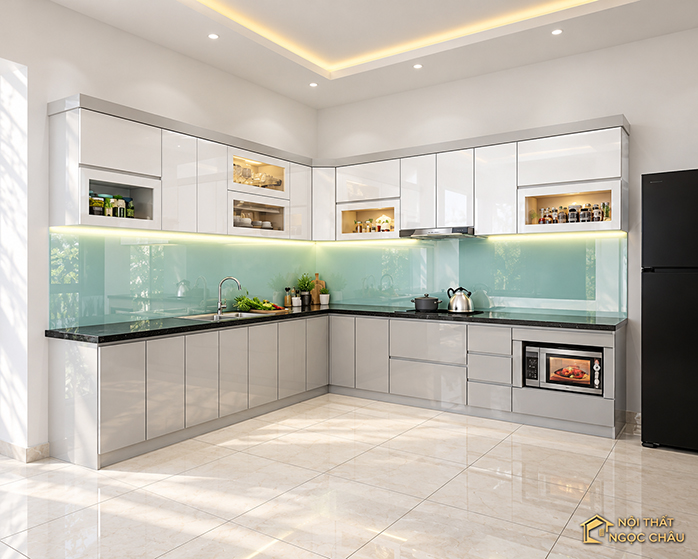 Tủ bếp nhựa nhà chú Bắc tại Từ Sơn