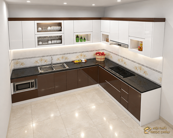 Xưởng sản xuất tủ bếp nhựa Acrylic Ngọc Châu
