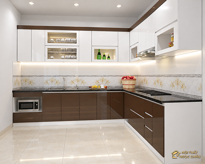 Xưởng sản xuất tủ bếp nhựa Acrylic Ngọc Châu
