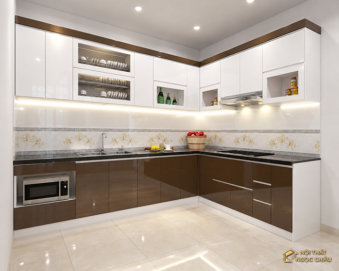 Xưởng sản xuất tủ bếp nhựa Acrylic Ngọc Châu
