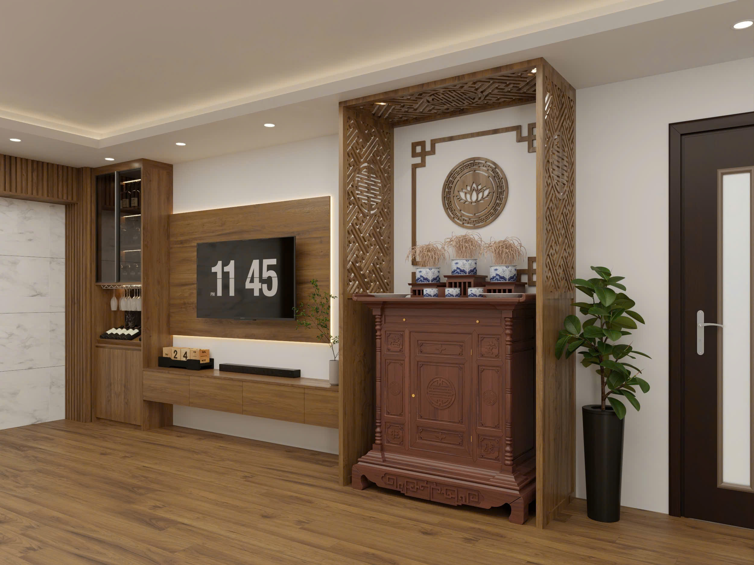 Thiết Kế Nội Thất Chung Cư Phú Điền- Bắc Ninh- 2 ngủ