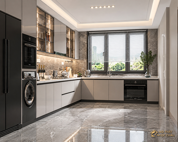 Tủ bếp nhựa Acrylic xu hướng mới