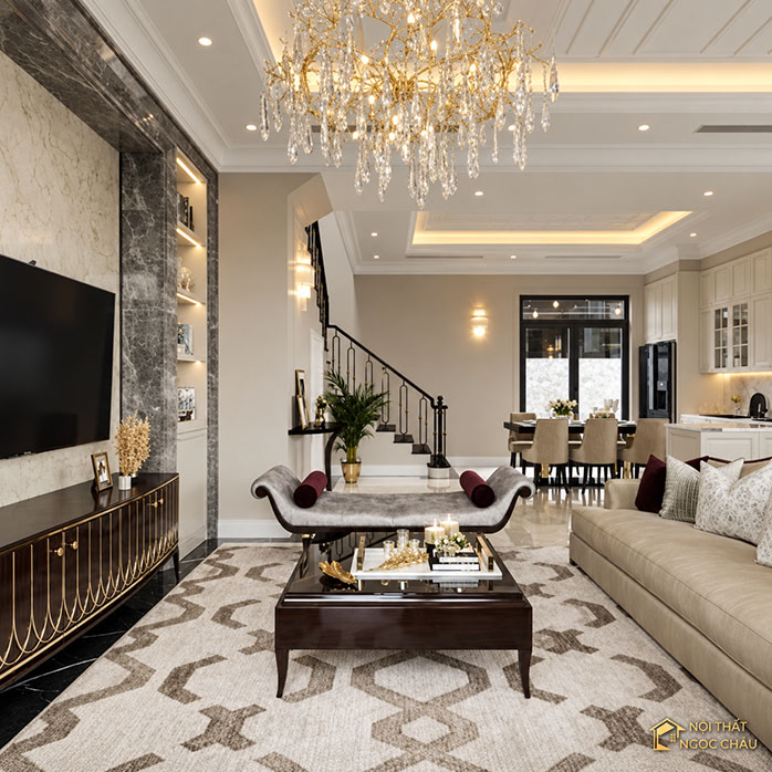 Thiết kế nội thất nhà phố chú Hùng Quảng Ninh