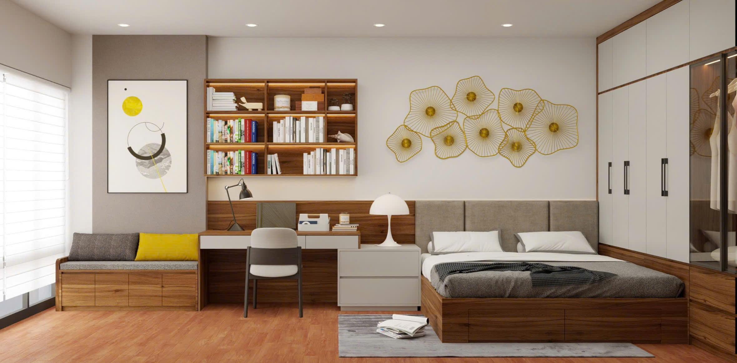 Thiết Kế Nội Thất Chung Cư Phú Điền- Bắc Ninh- 2 ngủ