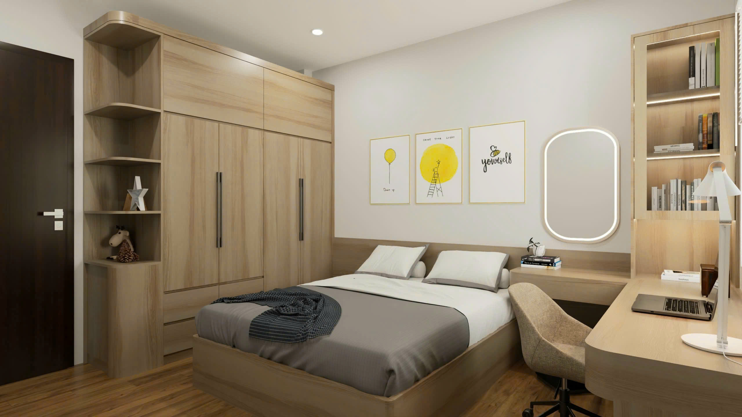 Thiết Kế Nội Thất Chung Cư Phú Điền- Bắc Ninh- 2 ngủ