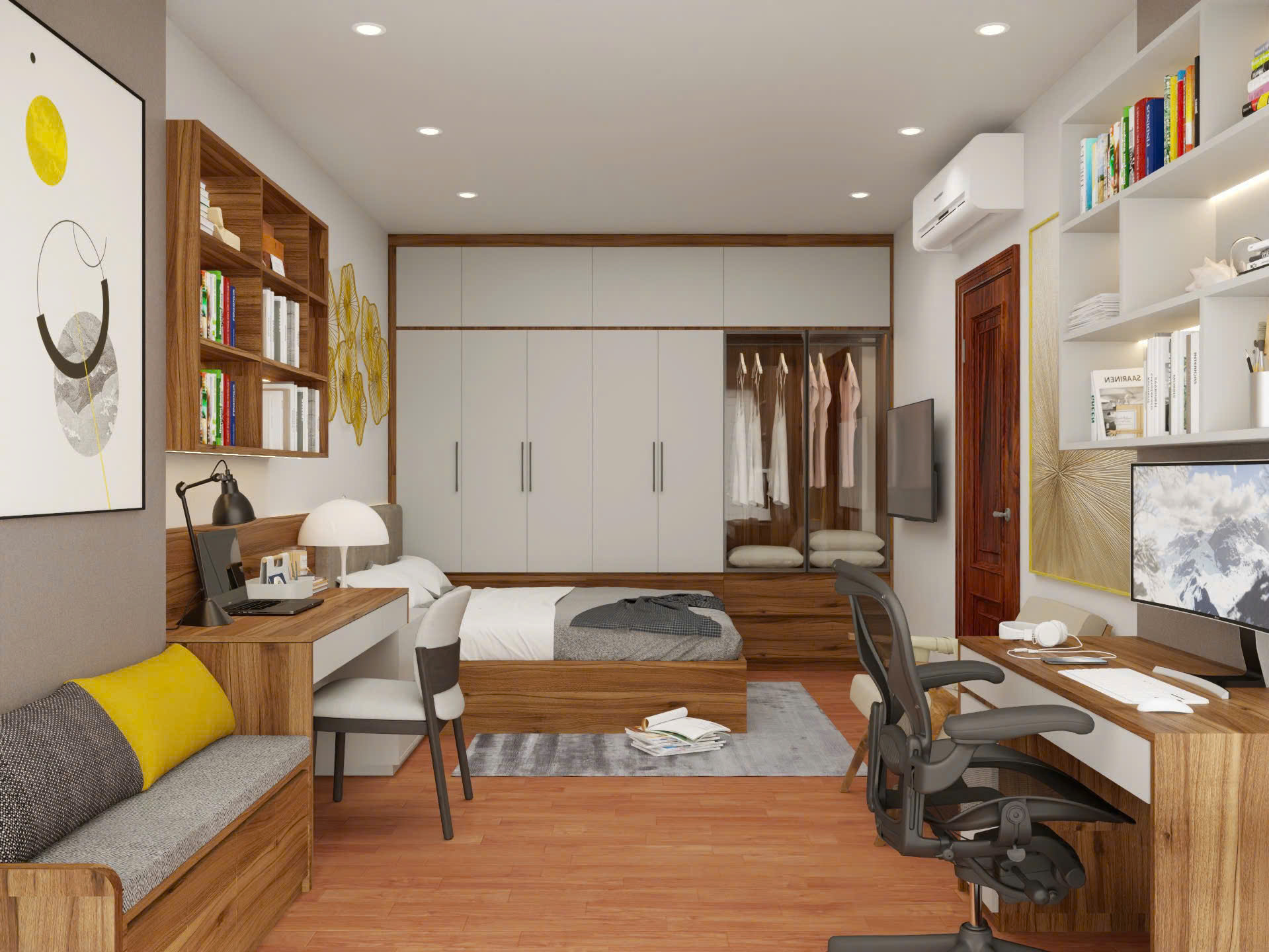 Thiết Kế Nội Thất Chung Cư Phú Điền- Bắc Ninh- 2 ngủ