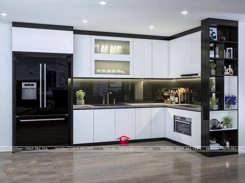 Tủ bếp acrylic TBA47