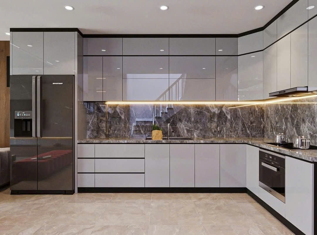 Tủ bếp nhựa Acrylic AC87