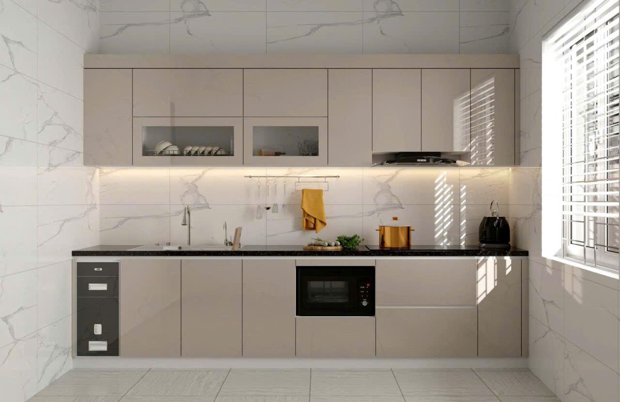 Tủ bếp nhựa Acrylic AC95