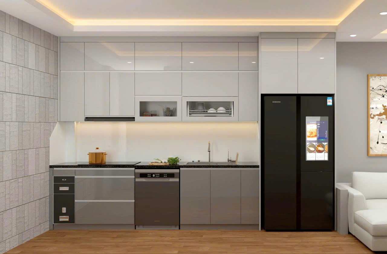 Tủ bếp nhựa Acrylic AC96