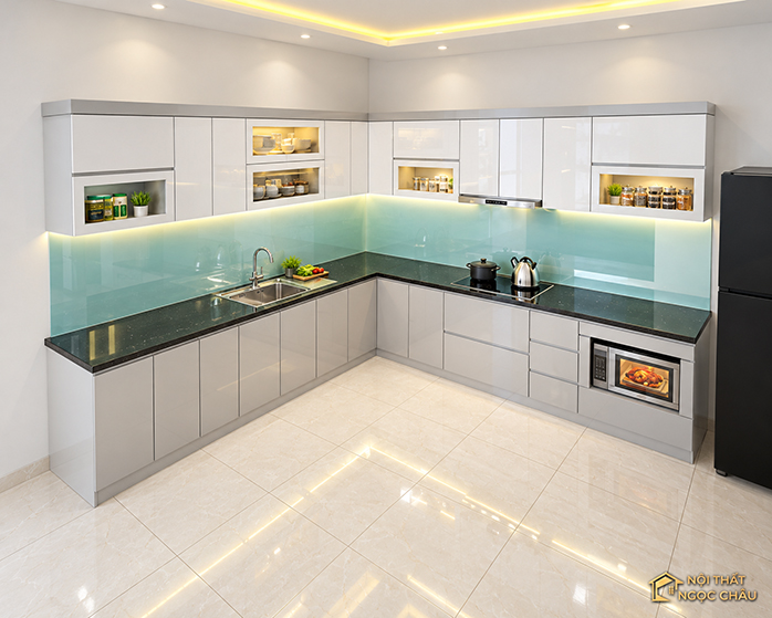 Tủ bếp nhựa nhà chú Bắc tại Từ Sơn