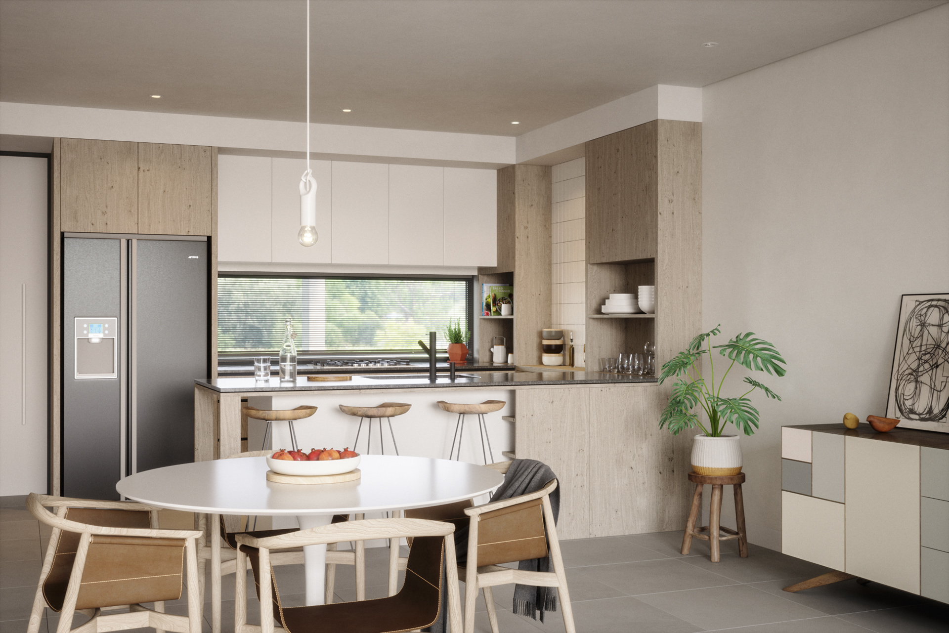 TỦ BẾP MDF AN CƯỜNG 43