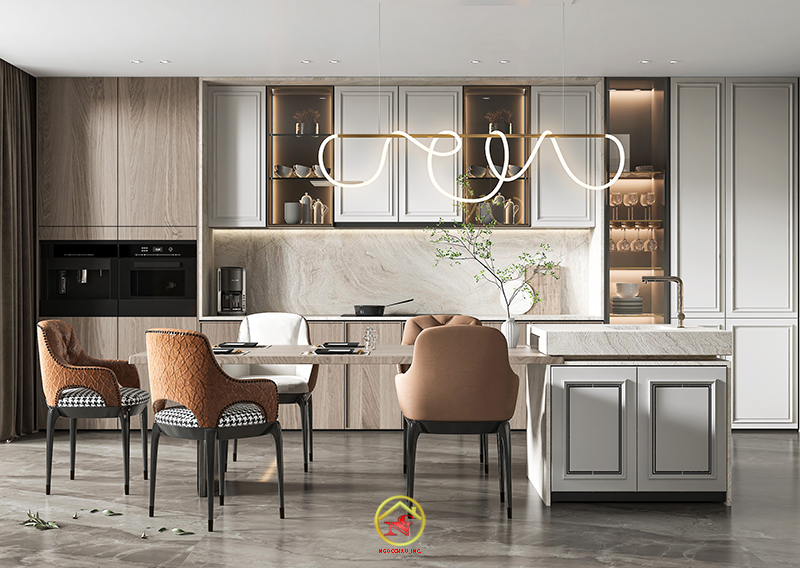 TỦ BẾP MDF AN CƯỜNG 43