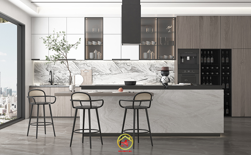 TỦ BẾP MELAMIN THÁI LAN 33