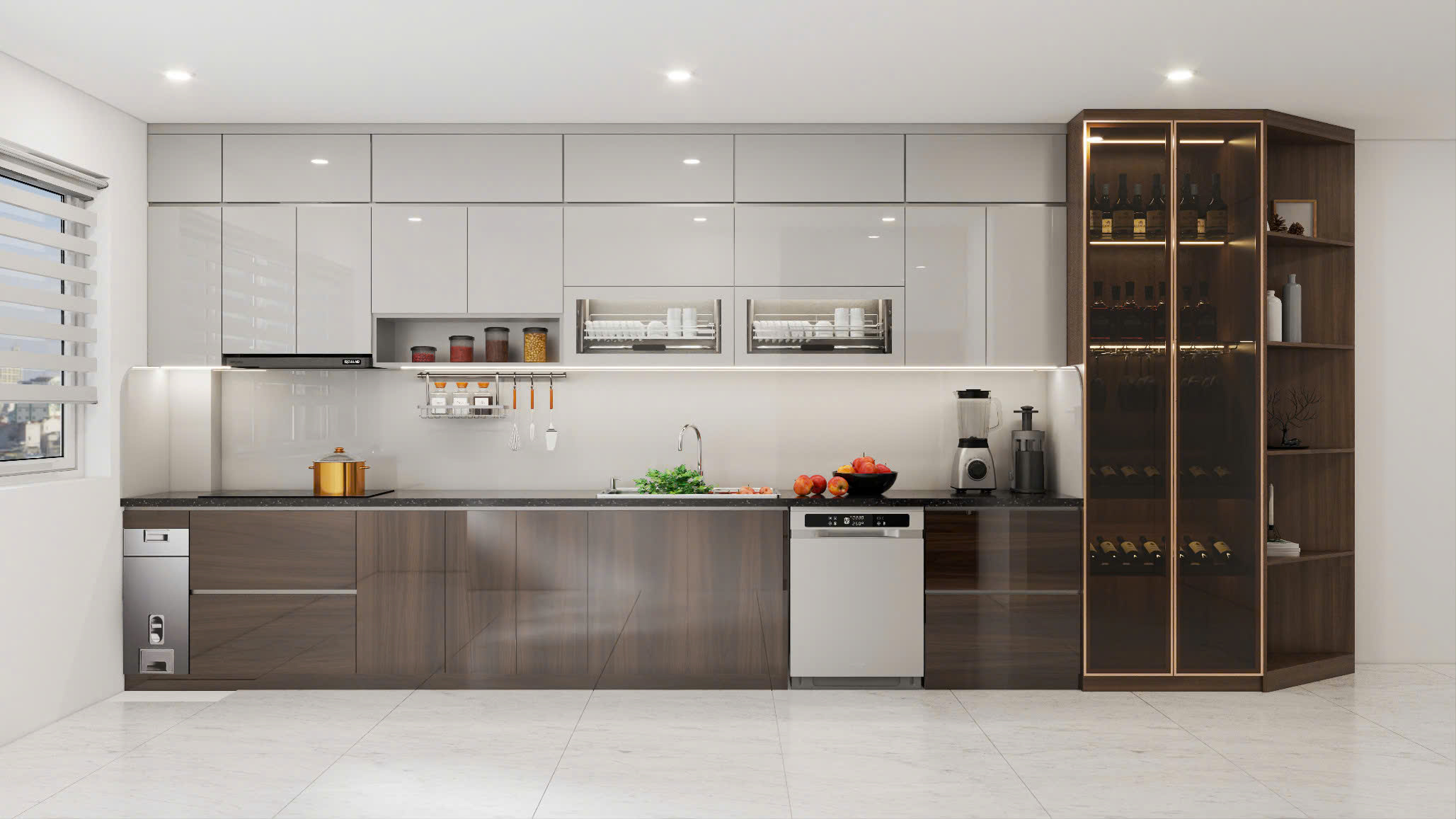 Tủ bếp nhựa Acrylic AC 89