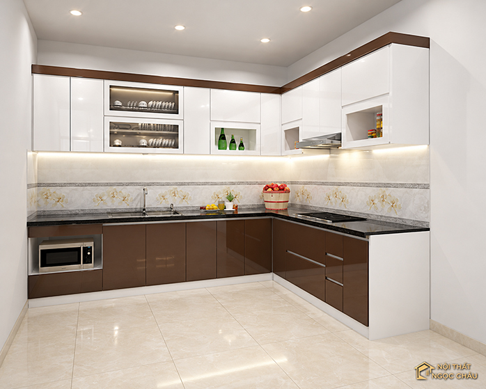 Xưởng sản xuất tủ bếp nhựa Acrylic Ngọc Châu